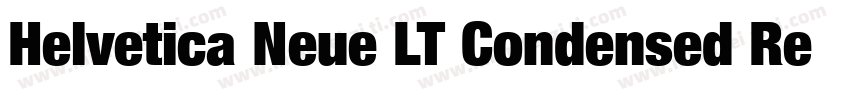 Helvetica Neue LT Condensed Regular字体转换